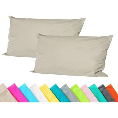 JACK 2er Set Outdoor Kissenhülle Kissenbezug 30x50cm Wasserfest Sitzkissen Lounge Kissen Garten Stuhl Lotus Effekt, Farbe:Taupe JACK 2er Set Outdoor Kissenhülle Kissenbezug 30x50cm Wasserfest Sitzkissen Lounge Kissen Garten Stuhl Lotus Effekt, Farbe:Taupe
