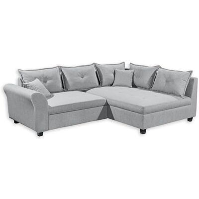 Stella Trading Liz Ecksofa mit Schlaffunktion in Grau Modernes Schlafsofa in L-Form für Ihr Wohnzimmer 252 x 87 x 175 cm (B/H/T) Stella Trading Liz Ecksofa mit Schlaffunktion in Grau Modernes Schlafsofa in L-Form für Ihr Wohnzimmer 252 x 87 x 175 cm (B/H/T)