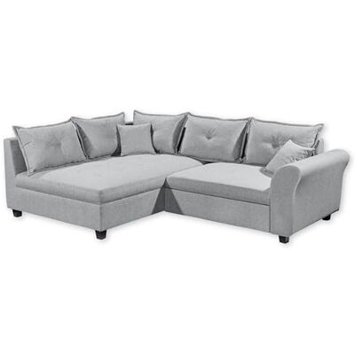 Stella Trading Liz Ecksofa mit Schlaffunktion in Grau Modernes Schlafsofa in L-Form für Ihr Wohnzimmer 252 x 87 x 175 cm (B/H/T) Stella Trading Liz Ecksofa mit Schlaffunktion in Grau Modernes Schlafsofa in L-Form für Ihr Wohnzimmer 252 x 87 x 175 cm (B/H/T)