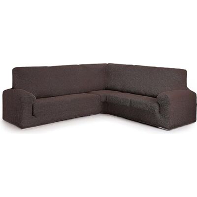 ECOMMERC3 Sofaüberwurf für Ecksofas, 3+1, sehr elastisch, täglicher Schutz und Passform für Sofas, Braun, bi-elastisch, atmungsaktiv ECOMMERC3 Sofaüberwurf für Ecksofas, 3+1, sehr elastisch, täglicher Schutz und Passform für Sofas, Braun, bi-elastisch, atmungsaktiv