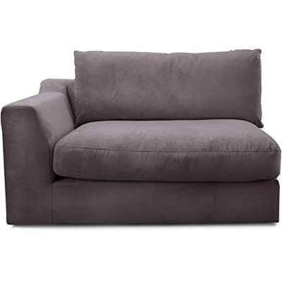 CAVADORE Sofa-Modul "Fiona"mit Armteil links / individuell kombinierbar als Ecksofa, Big Sofa oder Wohnlandschaft / 138 x 90 x 112 / Webstoff grau CAVADORE Sofa-Modul "Fiona"mit Armteil links / individuell kombinierbar als Ecksofa, Big Sofa oder Wohnlandschaft / 138 x 90 x 112 / Webstoff grau