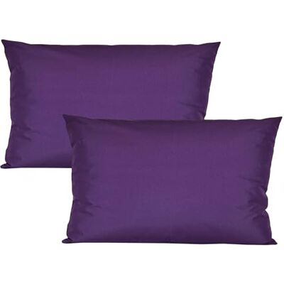 JACK 2er Set 40x60cm Outdoor Kissenhülle Kissenbezug Wasserfest Sitzkissen Lounge Kissen Garten Stuhl Lotus Effekt, Farbe:Violett JACK 2er Set 40x60cm Outdoor Kissenhülle Kissenbezug Wasserfest Sitzkissen Lounge Kissen Garten Stuhl Lotus Effekt, Farbe:Violett