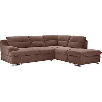 Mivano Ecksofa Coast / Große Schlafcouch in L-Form mit Ottomane rechts, Inkl. Bettfunktion und Stauraum, 264 x 88 x 217, Mikrofaser: hellbraun Mivano Ecksofa Coast / Große Schlafcouch in L-Form mit Ottomane rechts, Inkl. Bettfunktion und Stauraum, 264 x 88 x 217, Mikrofaser: hellbraun