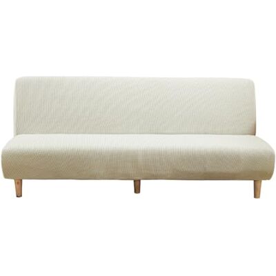 LJQAIZYL Sofabezug Ohne Armlehnen Beige/Grau 3/2 Sitzer Sofabettüberzug Ohne Armlehne Rutschfest Stretch Spandex Futon-Sofa-Sitzbezüge Faltbar Sofabezug klappbares Schlafsofa Schonbezug(120-150cm,White) LJQAIZYL Sofabezug Ohne Armlehnen Beige/Grau 3/2 Sitzer Sofabettüberzug Ohne Armlehne Rutschfest Stretch Spandex Futon-Sofa-Sitzbezüge Faltbar Sofabezug klappbares Schlafsofa Schonbezug(120-150cm,White)