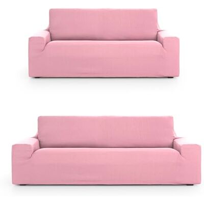 ECOMMERC3 Sofaüberwurf 3+2 Duo, universell und vielseitig, Sofaüberwurf in Rosa, einfach anzubringen, für Rückenlehne, Sitzfläche und Armlehnen ECOMMERC3 Sofaüberwurf 3+2 Duo, universell und vielseitig, Sofaüberwurf in Rosa, einfach anzubringen, für Rückenlehne, Sitzfläche und Armlehnen