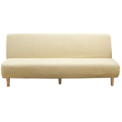 LJQAIZYL Sofabezug Ohne Armlehnen Beige/Grau 3/2 Sitzer Sofabettüberzug Ohne Armlehne Rutschfest Stretch Spandex Futon-Sofa-Sitzbezüge Faltbar Sofabezug klappbares Schlafsofa Schonbezug(160-190cm,Beige) LJQAIZYL Sofabezug Ohne Armlehnen Beige/Grau 3/2 Sitzer Sofabettüberzug Ohne Armlehne Rutschfest Stretch Spandex Futon-Sofa-Sitzbezüge Faltbar Sofabezug klappbares Schlafsofa Schonbezug(160-190cm,Beige)