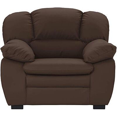 Mivano Sessel Casino, Ledersessel passend zum 2er und 3er Sofa Casino , 109 x 88 x 92, Kunstleder Braun Mivano Sessel Casino, Ledersessel passend zum 2er und 3er Sofa Casino , 109 x 88 x 92, Kunstleder Braun