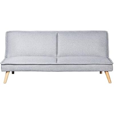 DRW 3-Sitzer-Sofa aus Polyester und Holzbeine in Beige, 180 x 84 x 72 cm DRW 3-Sitzer-Sofa aus Polyester und Holzbeine in Beige, 180 x 84 x 72 cm