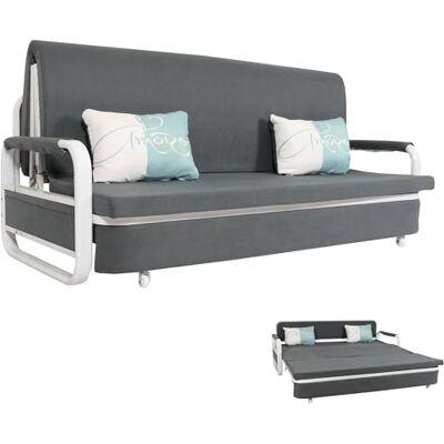 Mendler Schlafsofa HWC-M83 190x185cm Stoff/Textil dunkelgrau Schlafcouch, Couch, Sofa, Schlaffunktion, Bettkasten, Liegefläche Mendler Schlafsofa HWC-M83 190x185cm Stoff/Textil dunkelgrau Schlafcouch, Couch, Sofa, Schlaffunktion, Bettkasten, Liegefläche
