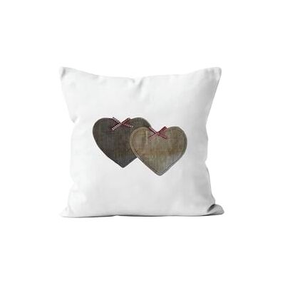 Soleil d'ocre , Kissen mit abnehmbarem Bezug reine Baumwolle 40x40 cm LOVE Rot Soleil d'ocre , Kissen mit abnehmbarem Bezug reine Baumwolle 40x40 cm LOVE Rot