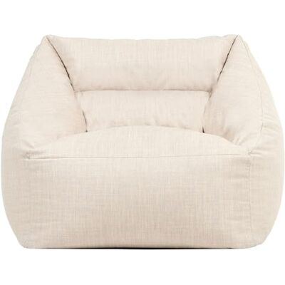 Icon Natalia Outdoor Sitzsack Sessel für Erwachsene, Beige, Stoff für Drinnen und Draußen, Riesen Sitzsack mit Füllung, Bequemer Sessel, Garten, Terrasse, Lounge, Wohnzimmer Möbel Icon Natalia Outdoor Sitzsack Sessel für Erwachsene, Beige, Stoff für Drinnen und Draußen, Riesen Sitzsack mit Füllung, Bequemer Sessel, Garten, Terrasse, Lounge, Wohnzimmer Möbel