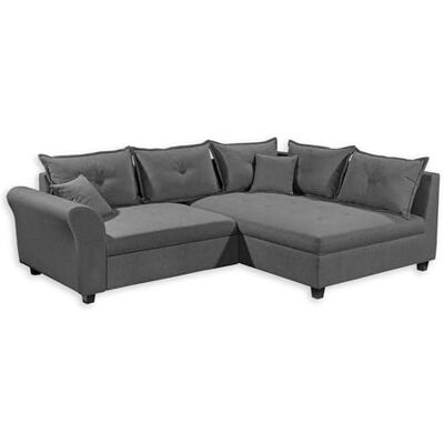 Stella Trading Liz Ecksofa mit Schlaffunktion in Anthrazit Modernes Schlafsofa in L-Form für Ihr Wohnzimmer 252 x 87 x 175 cm (B/H/T) Stella Trading Liz Ecksofa mit Schlaffunktion in Anthrazit Modernes Schlafsofa in L-Form für Ihr Wohnzimmer 252 x 87 x 175 cm (B/H/T)