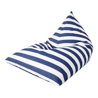 KUNYOS Sitzsack-Pouf-Bezug for den Außenbereich, ohne Füllstoff, wasserdicht, for Strand, Garten, Sitzhocker, Salon, Chaiselongue, Liegesofa, Bettsack(Dark Blue,110x140cm-pouf Cover) KUNYOS Sitzsack-Pouf-Bezug for den Außenbereich, ohne Füllstoff, wasserdicht, for Strand, Garten, Sitzhocker, Salon, Chaiselongue, Liegesofa, Bettsack(Dark Blue,110x140cm-pouf Cover)