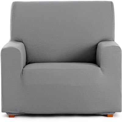 Eysa Bi-elastischer Sofabezug für 1-Sitzer, Grau, Design Harlem Eysa Bi-elastischer Sofabezug für 1-Sitzer, Grau, Design Harlem