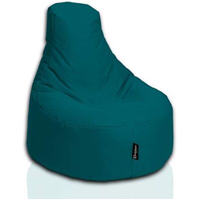 BuBiBag Gamer Sitzsack, Lounge Sessel, Gaming Sitzsäcke, Indoor & Outdoor Kissen für Kinder und Erwachsene (Petrol;Ø:80cm) BuBiBag Gamer Sitzsack, Lounge Sessel, Gaming Sitzsäcke, Indoor & Outdoor Kissen für Kinder und Erwachsene (Petrol;Ø:80cm)