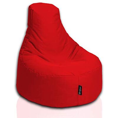 BuBiBag Gamer Sitzsack, Lounge Sessel, Gaming Sitzsäcke, Indoor & Outdoor Kissen für Kinder und Erwachsene (Rot;Ø:80cm) BuBiBag Gamer Sitzsack, Lounge Sessel, Gaming Sitzsäcke, Indoor & Outdoor Kissen für Kinder und Erwachsene (Rot;Ø:80cm)