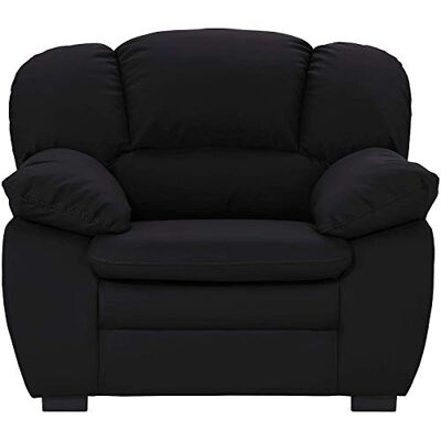 Mivano Sessel Casino, Ledersessel passend zum 2er und 3er Sofa Casino , 109 x 88 x 92, Kunstleder Schwarz Mivano Sessel Casino, Ledersessel passend zum 2er und 3er Sofa Casino , 109 x 88 x 92, Kunstleder Schwarz