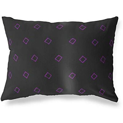 Bonamaison Le Jardin du Lin Kissenbezug Zierkissenbezug Lila-Schwarz Kissenbezug, Für Bett, Auto, Sofa, Haus, Wohnzimmer, Schlafzimmer, Dekoration, 45x60 Cm Entworfen und hergestellt in der Türkei Bonamaison Le Jardin du Lin Kissenbezug Zierkissenbezug Lila-Schwarz Kissenbezug, Für Bett, Auto, Sofa, Haus, Wohnzimmer, Schlafzimmer, Dekoration, 45x60 Cm Entworfen und hergestellt in der Türkei