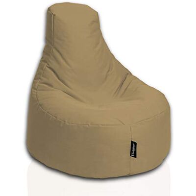BuBiBag Gamer Sitzsack, Lounge Sessel, Gaming Sitzsäcke, Indoor & Outdoor Kissen für Kinder und Erwachsene (Beige;Ø:80cm) BuBiBag Gamer Sitzsack, Lounge Sessel, Gaming Sitzsäcke, Indoor & Outdoor Kissen für Kinder und Erwachsene (Beige;Ø:80cm)