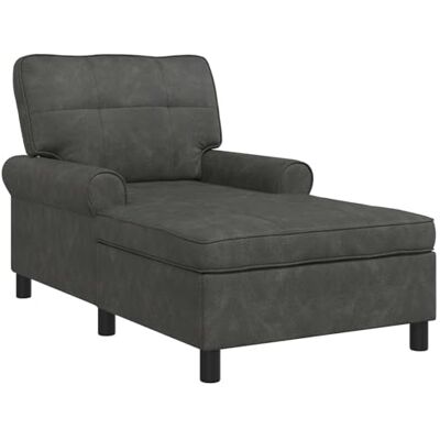 vidaXL Lounge-Liege Schwarz Kunstleder 91 x 157 x 91 cm vidaXL Lounge-Liege Schwarz Kunstleder 91 x 157 x 91 cm