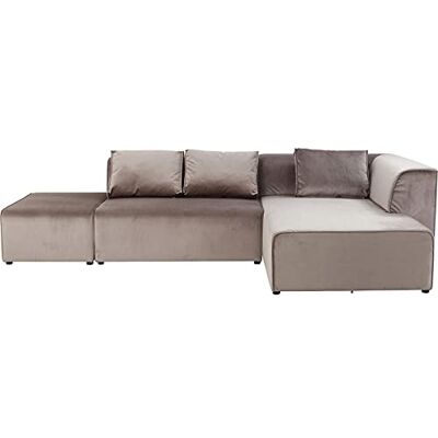 Kare Design Sofa Infinity Velvet Grau Exclusive, Polstersofa, Big Sofa, Lounge Sofa, Wohnzimmer Couch mit Sofakissen, individuell kombinierbar (H/B/T) 71x310x185cm Kare Design Sofa Infinity Velvet Grau Exclusive, Polstersofa, Big Sofa, Lounge Sofa, Wohnzimmer Couch mit Sofakissen, individuell kombinierbar (H/B/T) 71x310x185cm