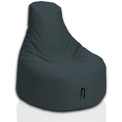 BuBiBag Gamer Sitzsack, Lounge Sessel, Gaming Sitzsäcke, Indoor & Outdoor Kissen für Kinder und Erwachsene (Anthrazit;Ø:80cm) BuBiBag Gamer Sitzsack, Lounge Sessel, Gaming Sitzsäcke, Indoor & Outdoor Kissen für Kinder und Erwachsene (Anthrazit;Ø:80cm)