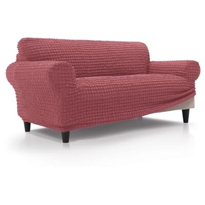 FAVERTI ® Sofabezug, 3-Sitzer, sehr elastisch, von 180 bis 230 cm, Modell BUFALI Koralle Idealer Bezug für Jede Form von Sofas Qualitätsschutz aus 3D-Jacquard-Stoff und Baumwolle FAVERTI ® Sofabezug, 3-Sitzer, sehr elastisch, von 180 bis 230 cm, Modell BUFALI Koralle Idealer Bezug für Jede Form von Sofas Qualitätsschutz aus 3D-Jacquard-Stoff und Baumwolle