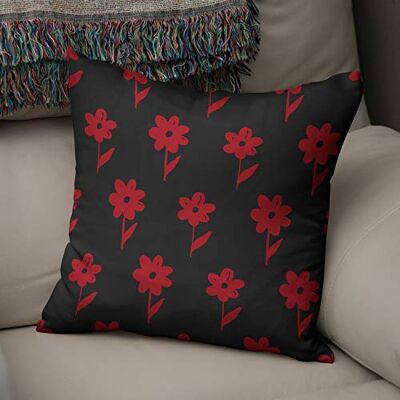 Bonamaison Le Jardin du Lin Kissen Zierkissenbezug Kissenbezug, Rot schwarz Dekoration, Weich Bequem, Für Zuhause Autos Büro Sofa Wohnzimmer Couch Schlafzimmer Dekor, 43x43 Cm Hergestellt in der Türkei Bonamaison Le Jardin du Lin Kissen Zierkissenbezug Kissenbezug, Rot schwarz Dekoration, Weich Bequem, Für Zuhause Autos Büro Sofa Wohnzimmer Couch Schlafzimmer Dekor, 43x43 Cm Hergestellt in der Türkei
