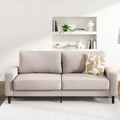 Zinus Colton Sofas & Couches 3 Sitzer Sofa 195 x 88 x 83 cm Modernes, Zeitgemäßes Design Couch 3 Sitzer Wohnzimmermöbel Beige Zinus Colton Sofas & Couches 3 Sitzer Sofa 195 x 88 x 83 cm Modernes, Zeitgemäßes Design Couch 3 Sitzer Wohnzimmermöbel Beige