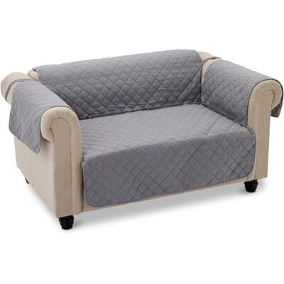 Amazon Wasserdichter Sofabezug 2-Sitzer, Maschinenwaschbarer Wendbarer Sofa-Schonbezug, Grau/Hellgrau Amazon Wasserdichter Sofabezug 2-Sitzer, Maschinenwaschbarer Wendbarer Sofa-Schonbezug, Grau/Hellgrau
