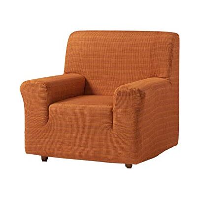 Zebra Estoralis Vega Sofabezug im modernen Design Elastischer Jacquardstoff Orange Für 1-Sitzer-Sofa von 70 bis 110 cm. Sofaschutz Anpassbar an alle Arten von Sesseln Zebra Estoralis Vega Sofabezug im modernen Design Elastischer Jacquardstoff Orange Für 1-Sitzer-Sofa von 70 bis 110 cm. Sofaschutz Anpassbar an alle Arten von Sesseln