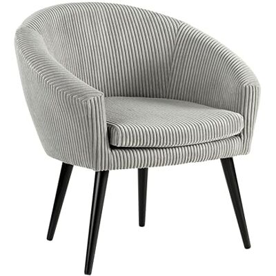 Traumnacht Relaxsessel, Cocktailsessel Theo, bequemer Polstersessel mit Armlehnen und gemütlichem Kord Bezug, produziert nach deutschem Qualitätsstandard, steingrau, 65 x 74 x 81 cm Traumnacht Relaxsessel, Cocktailsessel Theo, bequemer Polstersessel mit Armlehnen und gemütlichem Kord Bezug, produziert nach deutschem Qualitätsstandard, steingrau, 65 x 74 x 81 cm