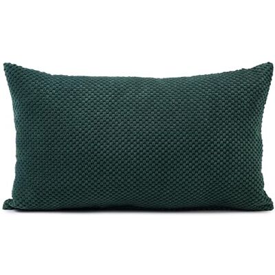 Gözze Kissen Sven, Dekokissen in genoppter Optik, Weiches Sofakissen mit Füllung, 100% Polyester, 30 x 50 cm Dunkelgrün Gözze Kissen Sven, Dekokissen in genoppter Optik, Weiches Sofakissen mit Füllung, 100% Polyester, 30 x 50 cm Dunkelgrün