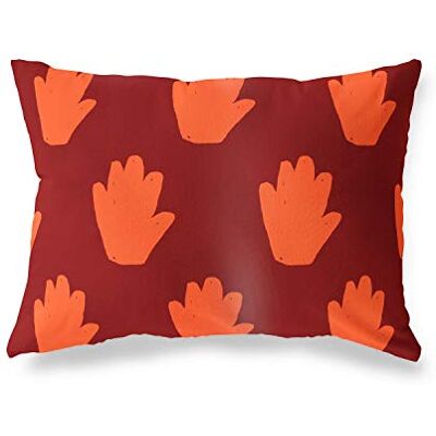 Bonamaison Le Jardin du Lin Kissenbezug Zierkissenbezug Orange-Bordeaux Kissenbezug, Für Bett, Auto, Sofa, Haus, Wohnzimmer, Schlafzimmer, Dekoration, 45x60 Cm Entworfen und hergestellt in der Türkei Bonamaison Le Jardin du Lin Kissenbezug Zierkissenbezug Orange-Bordeaux Kissenbezug, Für Bett, Auto, Sofa, Haus, Wohnzimmer, Schlafzimmer, Dekoration, 45x60 Cm Entworfen und hergestellt in der Türkei