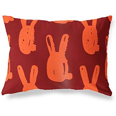 Bonamaison Le Jardin du Lin Kissen Zierkissenbezug Orange-Bordeaux Kissenbezug, Weich Bequem, Für Zuhause Autos Büro Sofa Wohnzimmer Couch Schlafzimmer Dekor, 35x50 Cm Entworfen und hergestellt in der Türkei Bonamaison Le Jardin du Lin Kissen Zierkissenbezug Orange-Bordeaux Kissenbezug, Weich Bequem, Für Zuhause Autos Büro Sofa Wohnzimmer Couch Schlafzimmer Dekor, 35x50 Cm Entworfen und hergestellt in der Türkei