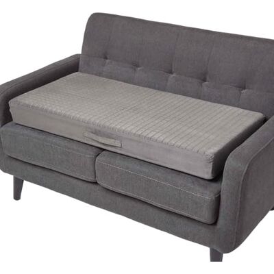 Homescapes Sitzerhöhung Sofa 2-Sitzer grau 100x50x10 cm, Dicke Sitzkissen Erhöhung für Erwachsene & Senioren, langes Aufstehkissen, orthopädischer Schaumstoff mit Velours-Bezug Homescapes Sitzerhöhung Sofa 2-Sitzer grau 100x50x10 cm, Dicke Sitzkissen Erhöhung für Erwachsene & Senioren, langes Aufstehkissen, orthopädischer Schaumstoff mit Velours-Bezug