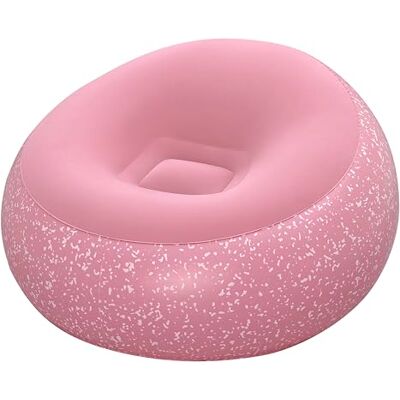 Bestway Inflate-A-Chair Luftsessel 112x112x66 cm Pink – Aufblasbarer Sessel für Indoor & Outdoor, Loungesessel mit Samt-Oberfläche, Gaming Sessel aus robustem Vinyl für 1 Person Bestway Inflate-A-Chair Luftsessel 112x112x66 cm Pink – Aufblasbarer Sessel für Indoor & Outdoor, Loungesessel mit Samt-Oberfläche, Gaming Sessel aus robustem Vinyl für 1 Person