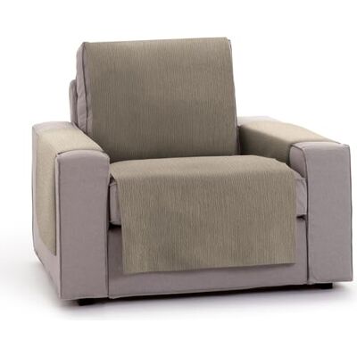 ECOMMERC3 Sofabezug für 1-Sitzer, einfach anzubringen, mit elastischen Gummibändern für eine Feste Passform, Taupe, ideal zum Schutz und zur Erneuerung von Rückenlehne, Sitz und Armlehnen ECOMMERC3 Sofabezug für 1-Sitzer, einfach anzubringen, mit elastischen Gummibändern für eine Feste Passform, Taupe, ideal zum Schutz und zur Erneuerung von Rückenlehne, Sitz und Armlehnen