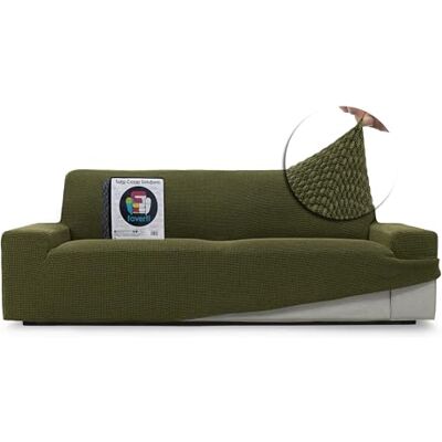 FAVERTI ® Super elastischer Sofabezug für 3-Sitzer von 180 bis 230 cm Modell Novelle Rasen Universalbezug, ideal für Jede Form von Sofas, hochwertiger Jacquard-Stoff, Baumwollgefühl FAVERTI ® Super elastischer Sofabezug für 3-Sitzer von 180 bis 230 cm Modell Novelle Rasen Universalbezug, ideal für Jede Form von Sofas, hochwertiger Jacquard-Stoff, Baumwollgefühl