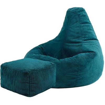 Icon Dalton Beiger ergonomischer Sitzsack aus Cord Icon Dalton Beiger ergonomischer Sitzsack aus Cord