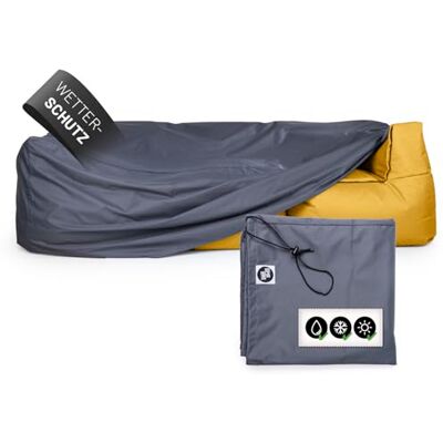 Lumaland Wetterschutzhaube Abdeckung für 3 Modulare Elemente Abdeckplane Sitzsack wetterfest Schutzhülle Bean Bag wasserdicht Regenschutz, Sonnenschutz für Sessel etc. Abdeckhaube Sofa, Pouf Lumaland Wetterschutzhaube Abdeckung für 3 Modulare Elemente Abdeckplane Sitzsack wetterfest Schutzhülle Bean Bag wasserdicht Regenschutz, Sonnenschutz für Sessel etc. Abdeckhaube Sofa, Pouf