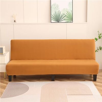 LJQAIZYL Sofabezug 3 Sitzer Ohne Armlehne Rutschfest Stretch Sofabezug Ohne Armlehne Beige/Grau Futon Sofabettüberzug Faltbar Sofabezug Futon-Sofa-Sitzbezüge Für klappbares Schlafsofa (150-190cm,Brown C) LJQAIZYL Sofabezug 3 Sitzer Ohne Armlehne Rutschfest Stretch Sofabezug Ohne Armlehne Beige/Grau Futon Sofabettüberzug Faltbar Sofabezug Futon-Sofa-Sitzbezüge Für klappbares Schlafsofa (150-190cm,Brown C)