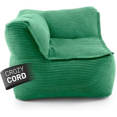 Lumaland Modular Sitzsack Ecke Links Cord 340 L für Modulares Sofa ideales Match mit Sessel & Pouf EPS Perlen Bean Bag mit Füllung Indoor Lounge Sitzkissen waschbar für Wohnzimmer, Schlafzimmer Lumaland Modular Sitzsack Ecke Links Cord 340 L für Modulares Sofa ideales Match mit Sessel & Pouf EPS Perlen Bean Bag mit Füllung Indoor Lounge Sitzkissen waschbar für Wohnzimmer, Schlafzimmer