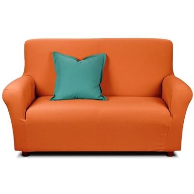 Caleffi Bezug für Sofa Elastisch Orange 1-Sitzer - Schutzbezug Caleffi Bezug für Sofa Elastisch Orange 1-Sitzer - Schutzbezug