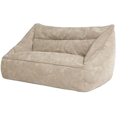 Icon Cecilia Sitzsack Sofa, Beige, Flauschiger Chenille Stoff, 2 Sitzer Sofa für Erwachsene, Riesensitzsack mit Füllung, Bequemer Sessel, Lounge, Wohnzimmer, Deko Wohnzimmer Icon Cecilia Sitzsack Sofa, Beige, Flauschiger Chenille Stoff, 2 Sitzer Sofa für Erwachsene, Riesensitzsack mit Füllung, Bequemer Sessel, Lounge, Wohnzimmer, Deko Wohnzimmer