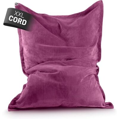 Lumaland Sitzsack Classic XXL Cord Riesen Sitzsack XXL mit Softer Rippenstruktur – ideal zu Cord Sofa & Sessel Indoor Bean Bag für Wohnzimmer, Schlafzimmer & Co. 380 L, 140 x 180 cm Lumaland Sitzsack Classic XXL Cord Riesen Sitzsack XXL mit Softer Rippenstruktur – ideal zu Cord Sofa & Sessel Indoor Bean Bag für Wohnzimmer, Schlafzimmer & Co. 380 L, 140 x 180 cm
