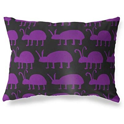 Bonamaison Le Jardin du Lin Kissenbezug Zierkissenbezug Lila-Schwarz Kissenbezug, Für Bett, Auto, Sofa, Haus, Wohnzimmer, Schlafzimmer, Dekoration, 45x60 Cm Entworfen und hergestellt in der Türkei Bonamaison Le Jardin du Lin Kissenbezug Zierkissenbezug Lila-Schwarz Kissenbezug, Für Bett, Auto, Sofa, Haus, Wohnzimmer, Schlafzimmer, Dekoration, 45x60 Cm Entworfen und hergestellt in der Türkei