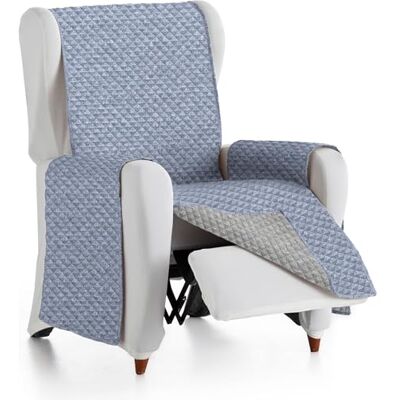 ECOMMERC3 Wendbarer Sofabezug, Größe 1-Sitzer, praktischer und vielseitiger Schutz, wendbar, Blau, einfach anzubringen, ideal für Sofas und Haustiere ECOMMERC3 Wendbarer Sofabezug, Größe 1-Sitzer, praktischer und vielseitiger Schutz, wendbar, Blau, einfach anzubringen, ideal für Sofas und Haustiere