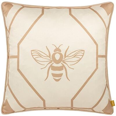 Furn. Bee Deco Geometrisches Federkissen - Champagner - 43x43 cm Furn. Bee Deco Geometrisches Federkissen - Champagner - 43x43 cm