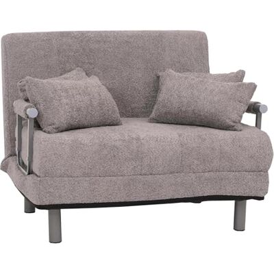 Mendler Schlafsessel HWC-K29 Liegefläche 190x100cm Stoff dunkelgrau Klappsessel, Schlafsofa, Gästebett, Bouclé, (500g/m²) Mendler Schlafsessel HWC-K29 Liegefläche 190x100cm Stoff dunkelgrau Klappsessel, Schlafsofa, Gästebett, Bouclé, (500g/m²)